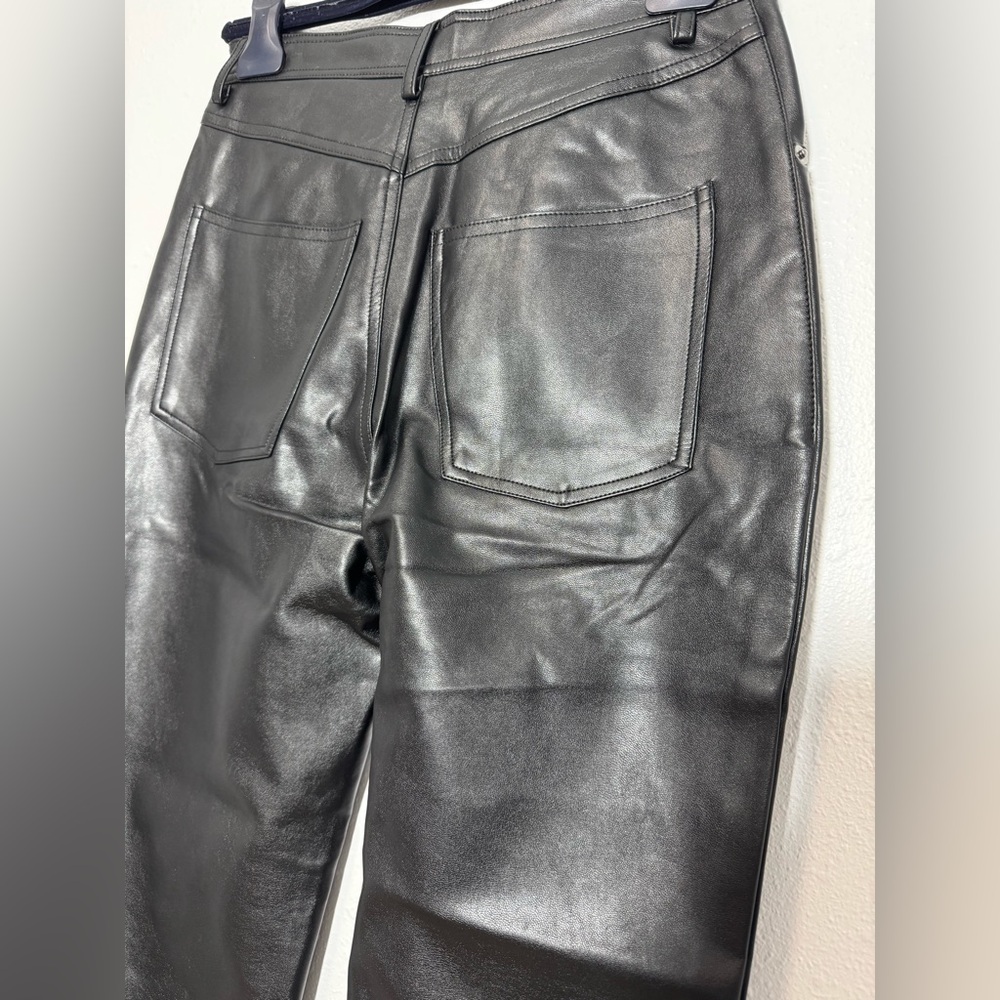 Steve Madden Vegan Leather Pants in Black NWT - Picture 8 of 13